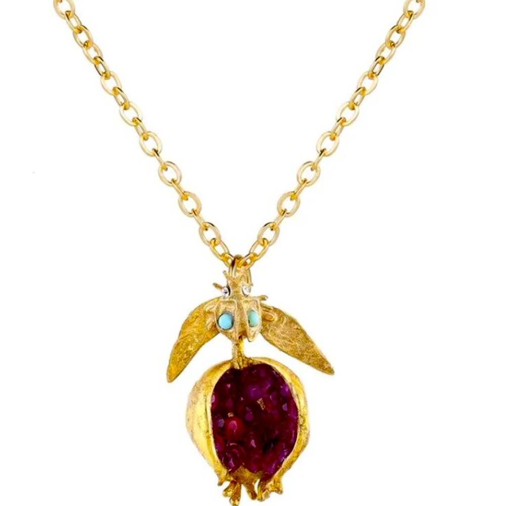 Pomegranate Gold Necklace